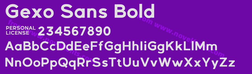 Gexo Sans BoldPreview Gexo Sans BoldPreview
