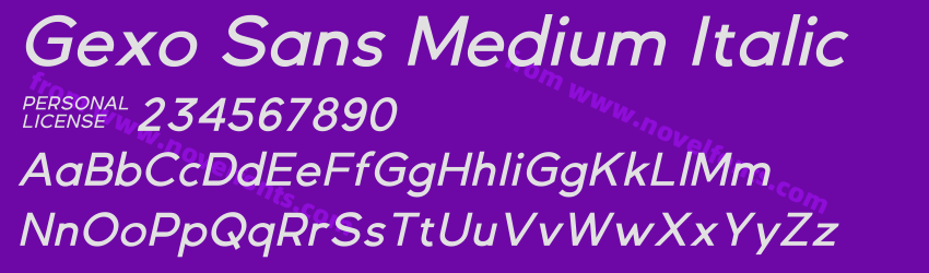 Gexo Sans Medium ItalicPreview Gexo Sans Medium ItalicPreview