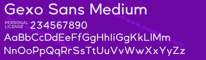 Gexo Sans MediumPreview Gexo Sans MediumPreview