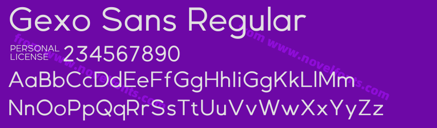 Gexo Sans RegularPreview Gexo Sans RegularPreview