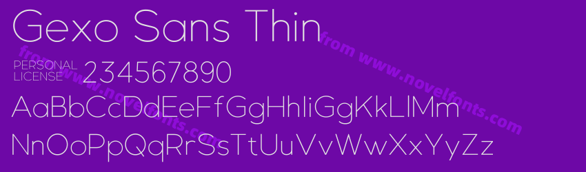 Gexo Sans ThinPreview