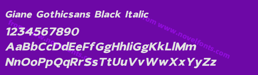 Giane Gothicsans Black ItalicPreview Giane Gothicsans Black ItalicPreview