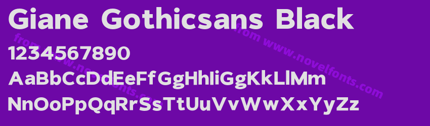 Giane Gothicsans BlackPreview Giane Gothicsans BlackPreview