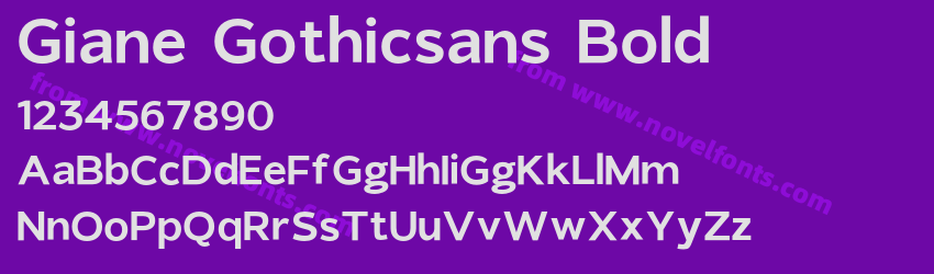 Giane Gothicsans BoldPreview Giane Gothicsans BoldPreview