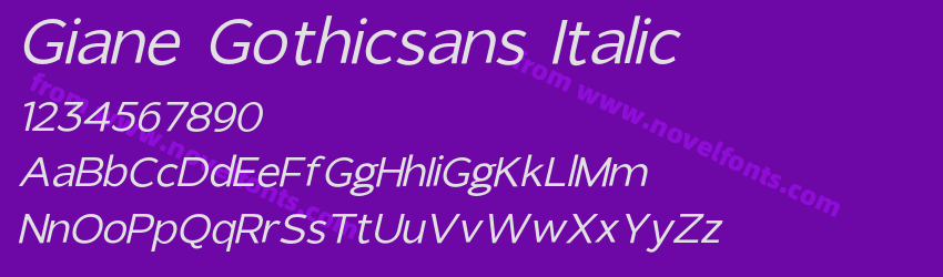 Giane Gothicsans ItalicPreview Giane Gothicsans ItalicPreview