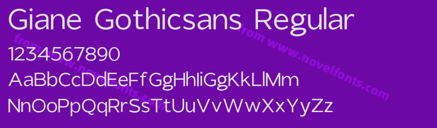 Giane Gothicsans RegularPreview