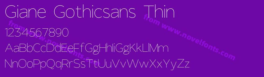 Giane Gothicsans ThinPreview