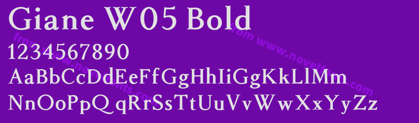 Giane W05 BoldPreview Giane W05 BoldPreview