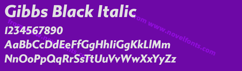 Gibbs Black ItalicPreview Gibbs Black ItalicPreview