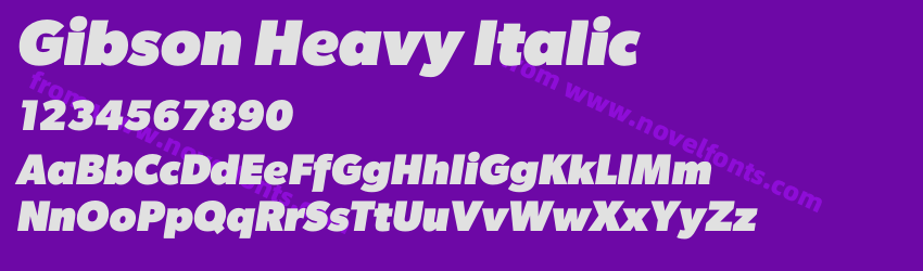Gibson Heavy ItalicPreview