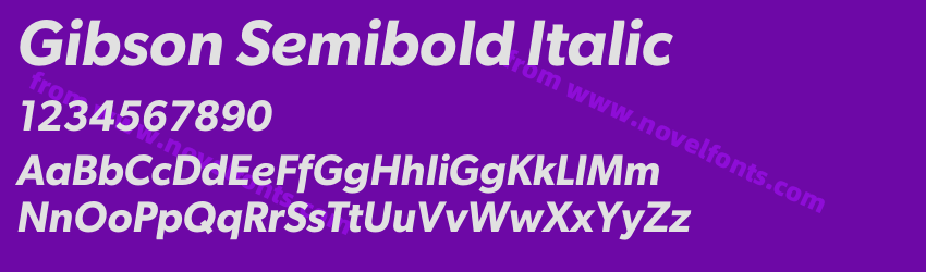Gibson Semibold ItalicPreview Gibson Semibold ItalicPreview