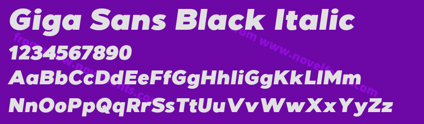 Giga Sans Black ItalicPreview Giga Sans Black ItalicPreview