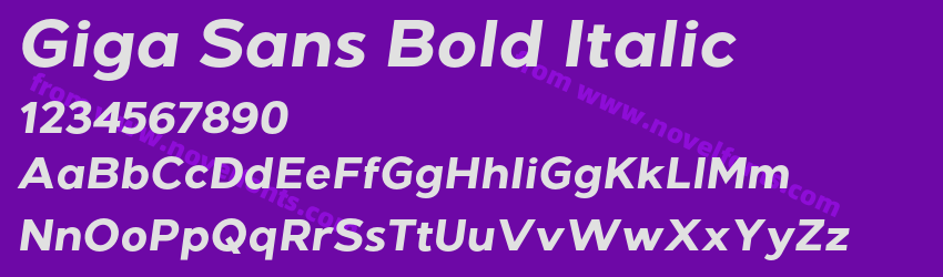 Giga Sans Bold ItalicPreview Giga Sans Bold ItalicPreview