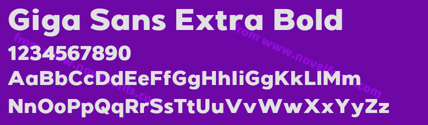 Giga Sans Extra BoldPreview