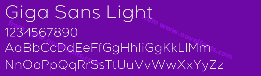 Giga Sans LightPreview Giga Sans LightPreview
