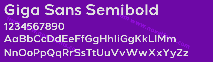 Giga Sans SemiboldPreview Giga Sans SemiboldPreview