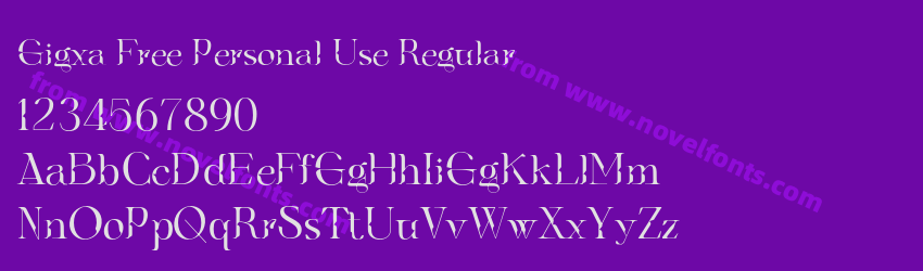 Gigxa Free Personal Use RegularPreview Gigxa Free Personal Use RegularPreview