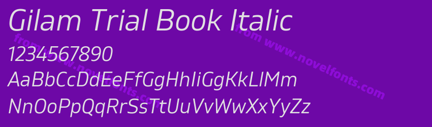 Gilam Trial Book ItalicPreview Gilam Trial Book ItalicPreview