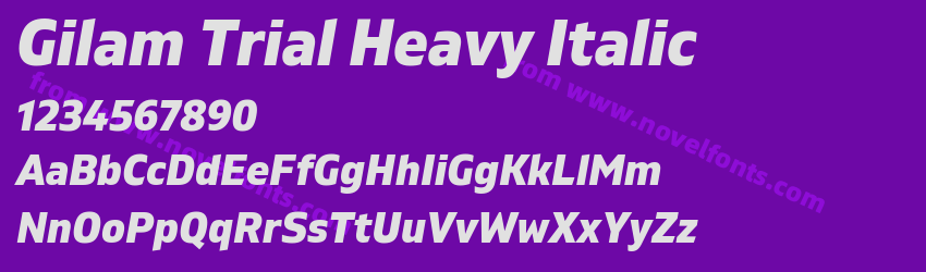 Gilam Trial Heavy ItalicPreview Gilam Trial Heavy ItalicPreview
