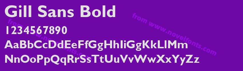 Gill Sans BoldPreview Gill Sans BoldPreview