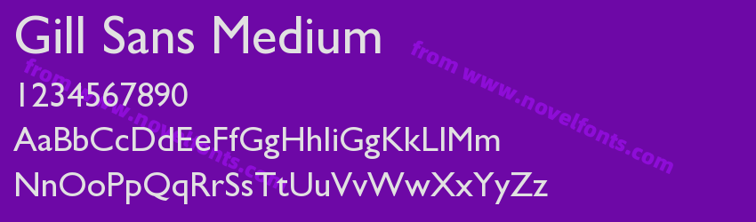 Gill Sans MediumPreview Gill Sans MediumPreview