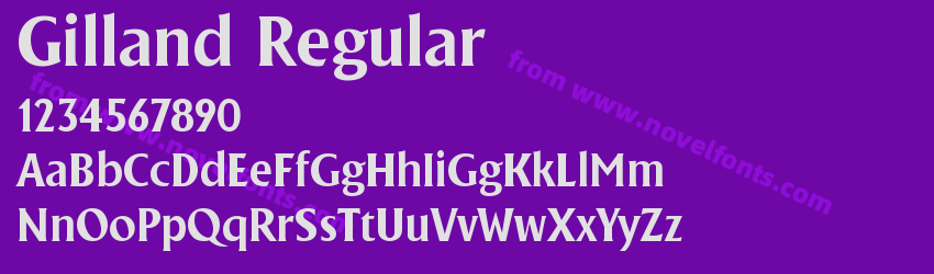 Gilland RegularPreview Gilland RegularPreview