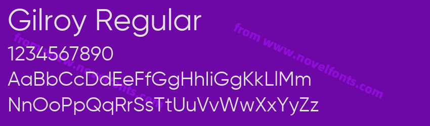 Gilroy RegularPreview Gilroy RegularPreview