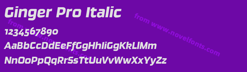 Ginger Pro ItalicPreview