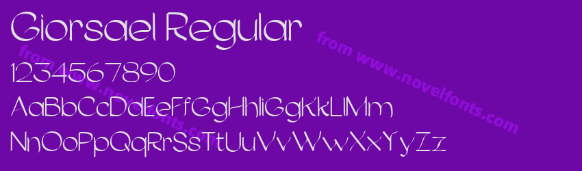 Giorsael RegularPreview Giorsael RegularPreview