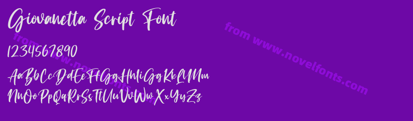 Giovanetta Script FontPreview Giovanetta Script FontPreview