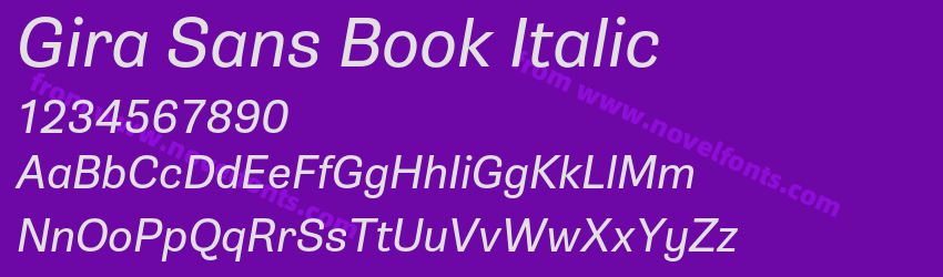 Gira Sans Book ItalicPreview Gira Sans Book ItalicPreview