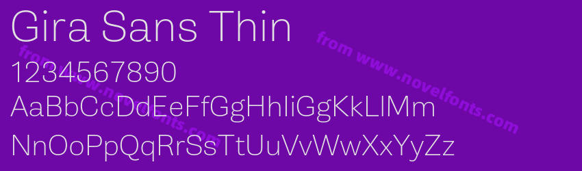 Gira Sans ThinPreview Gira Sans ThinPreview