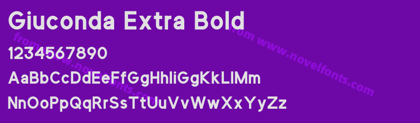 Giuconda Extra BoldPreview Giuconda Extra BoldPreview