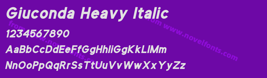 Giuconda Heavy ItalicPreview Giuconda Heavy ItalicPreview