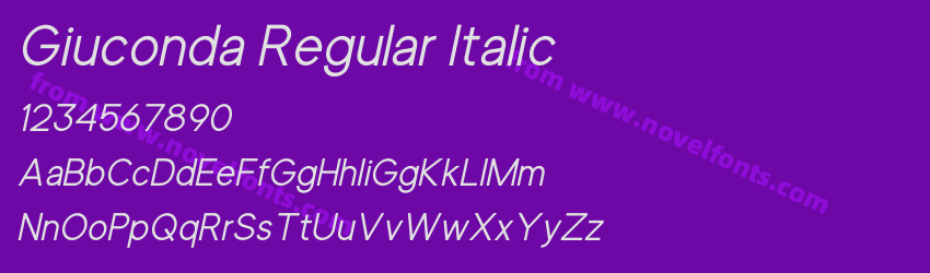 Giuconda Regular ItalicPreview Giuconda Regular ItalicPreview