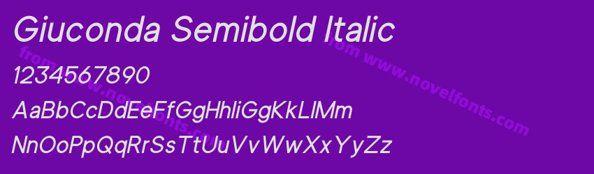 Giuconda Semibold ItalicPreview Giuconda Semibold ItalicPreview
