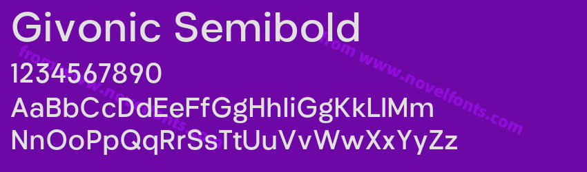 Givonic SemiboldPreview Givonic SemiboldPreview