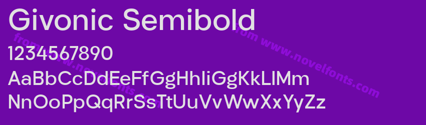 Givonic SemiboldPreview Givonic SemiboldPreview