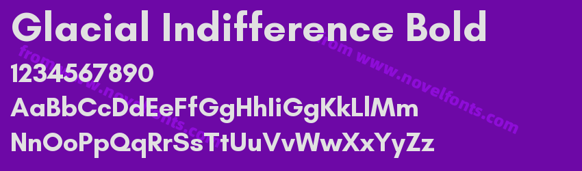 Glacial Indifference BoldPreview Glacial Indifference BoldPreview