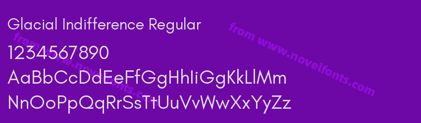 Glacial Indifference RegularPreview Glacial Indifference RegularPreview