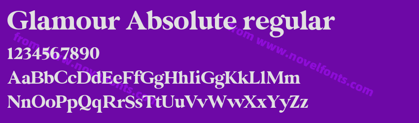 Glamour Absolute regularPreview Glamour Absolute regularPreview