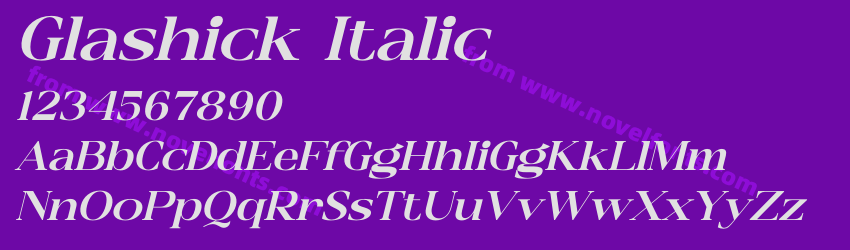 Glashick ItalicPreview Glashick ItalicPreview