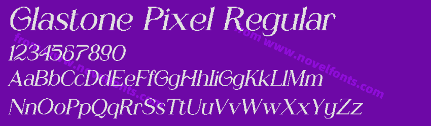 Glastone Pixel RegularPreview Glastone Pixel RegularPreview