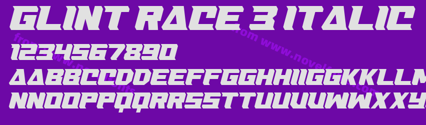 Glint Race 3 ItalicPreview Glint Race 3 ItalicPreview