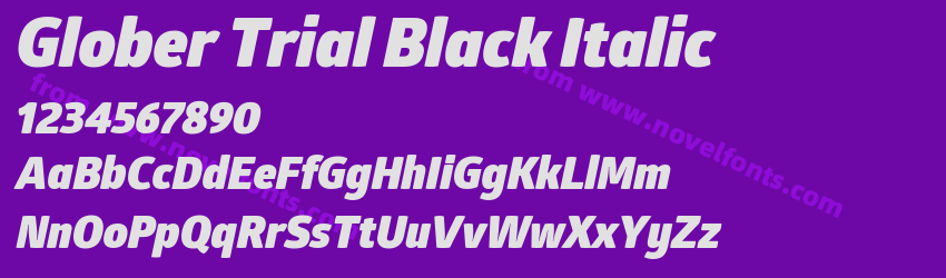 Glober Trial Black ItalicPreview Glober Trial Black ItalicPreview