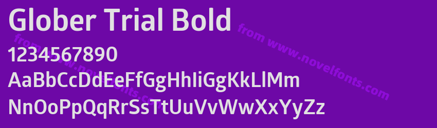 Glober Trial BoldPreview Glober Trial BoldPreview