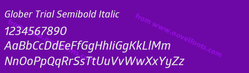 Glober Trial Semibold ItalicPreview Glober Trial Semibold ItalicPreview