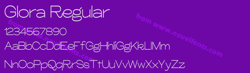 Glora RegularPreview Glora RegularPreview