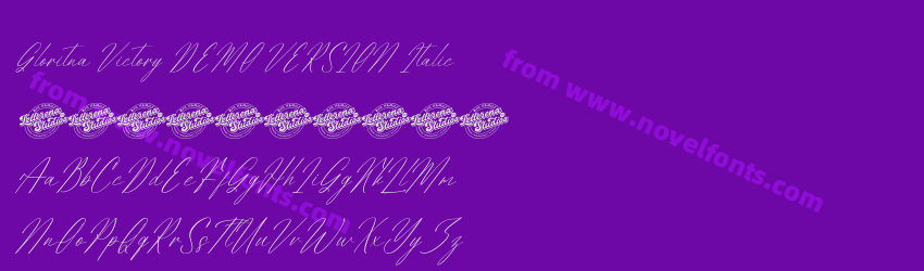 Gloritna Victory DEMO VERSION ItalicPreview Gloritna Victory DEMO VERSION ItalicPreview
