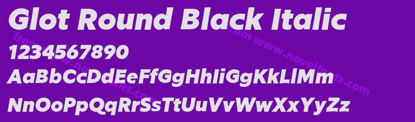 Glot Round Black ItalicPreview Glot Round Black ItalicPreview
